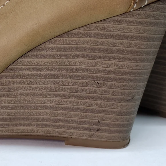 Lucky Brand "Grace" leather wedges shoes size 10M - Picture 10 of 11